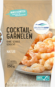 Cocktailgarnelen, ohne Schale, gekocht