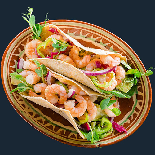 Riesengarnelen-Tacos »Mexican Style«